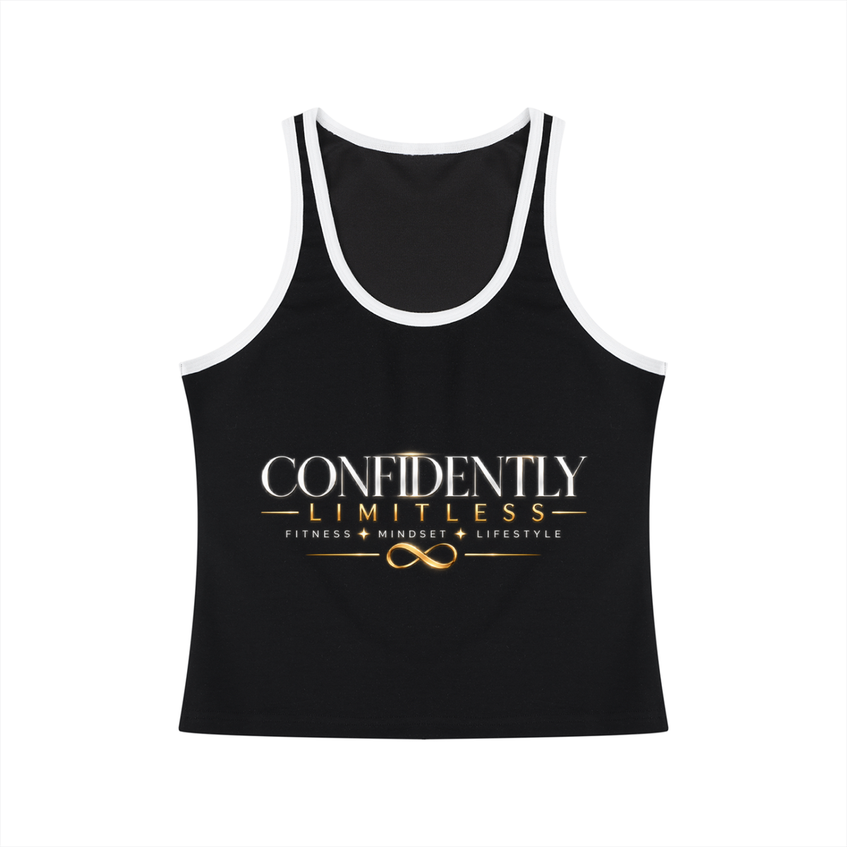 Women's Color Block Cropped Tank Top