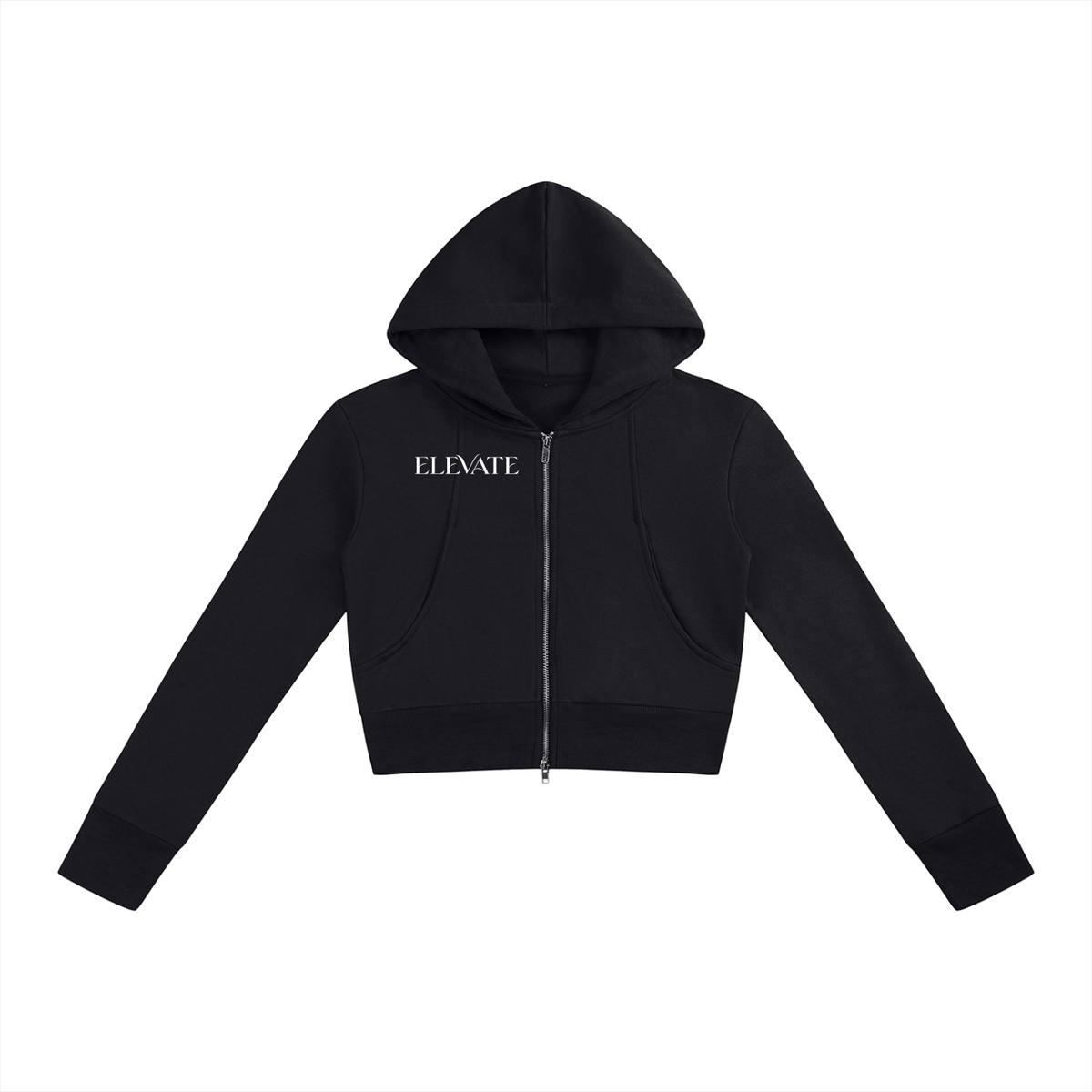 Women’s Slim Crop Full Zip Hoodie