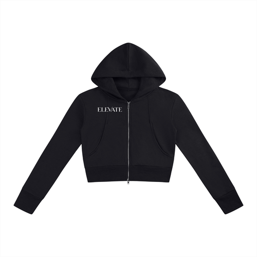 Women’s Slim Crop Full Zip Hoodie