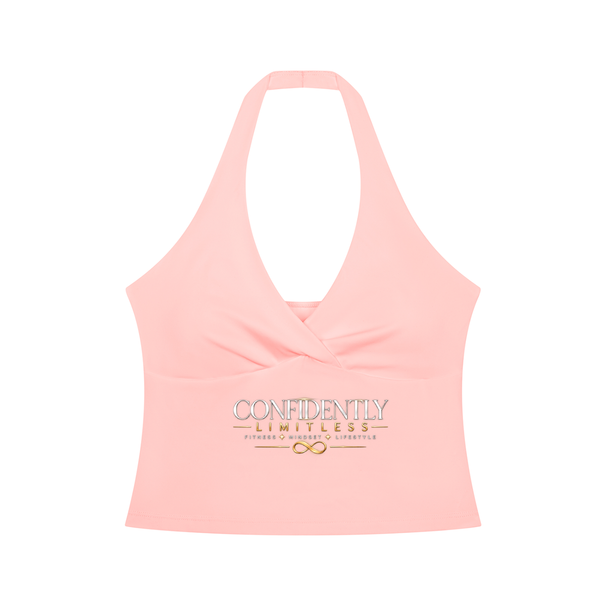 Women’s Ruched Halter Yoga Tank Top