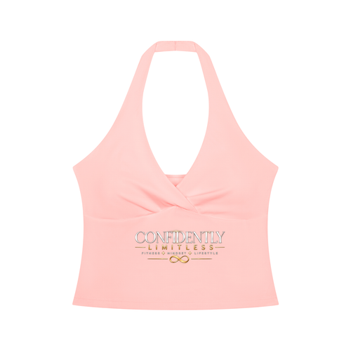 Women’s Ruched Halter Yoga Tank Top