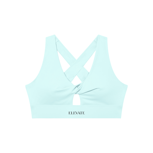 Women's Twist Front V-Neck Sports Bra