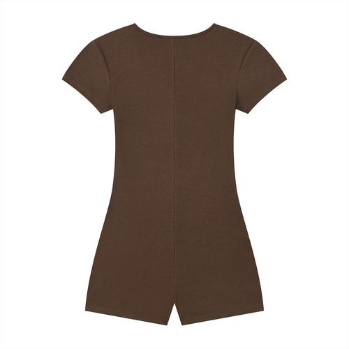 Women's Dual-Function Cape Tie-Waist Romper