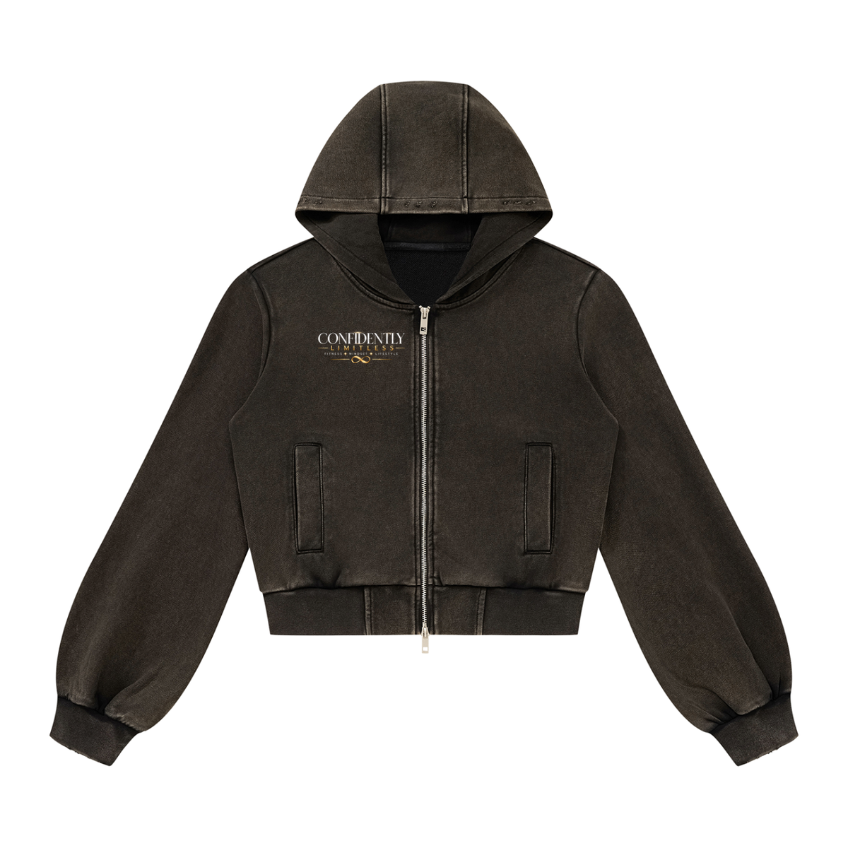Women’s Vintage Wash Full Zip Hoodie