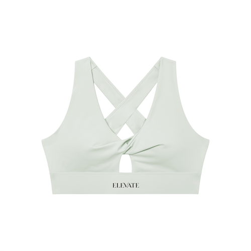 Women's Twist Front V-Neck Sports Bra