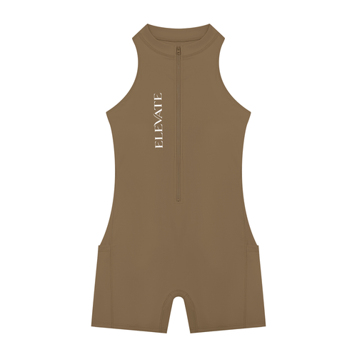 Women’s Quarter-Zip Yoga Romper