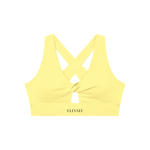 Women's Twist Front V-Neck Sports Bra