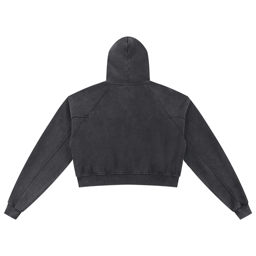 Snow Washed Cropped Hoodie