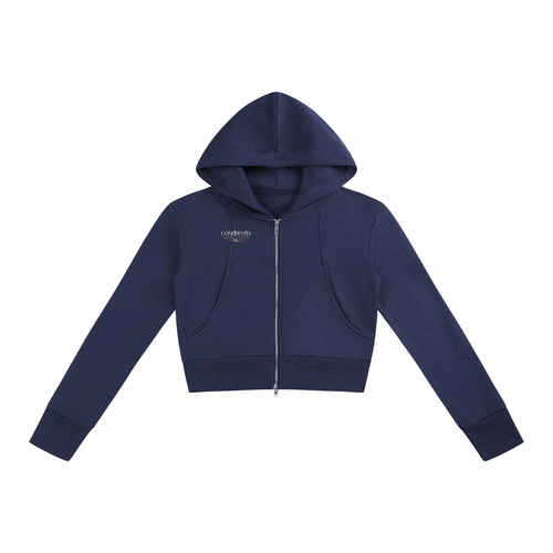 Women’s Slim Crop Full Zip Hoodie
