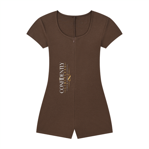 Women's Dual-Function Cape Tie-Waist Romper