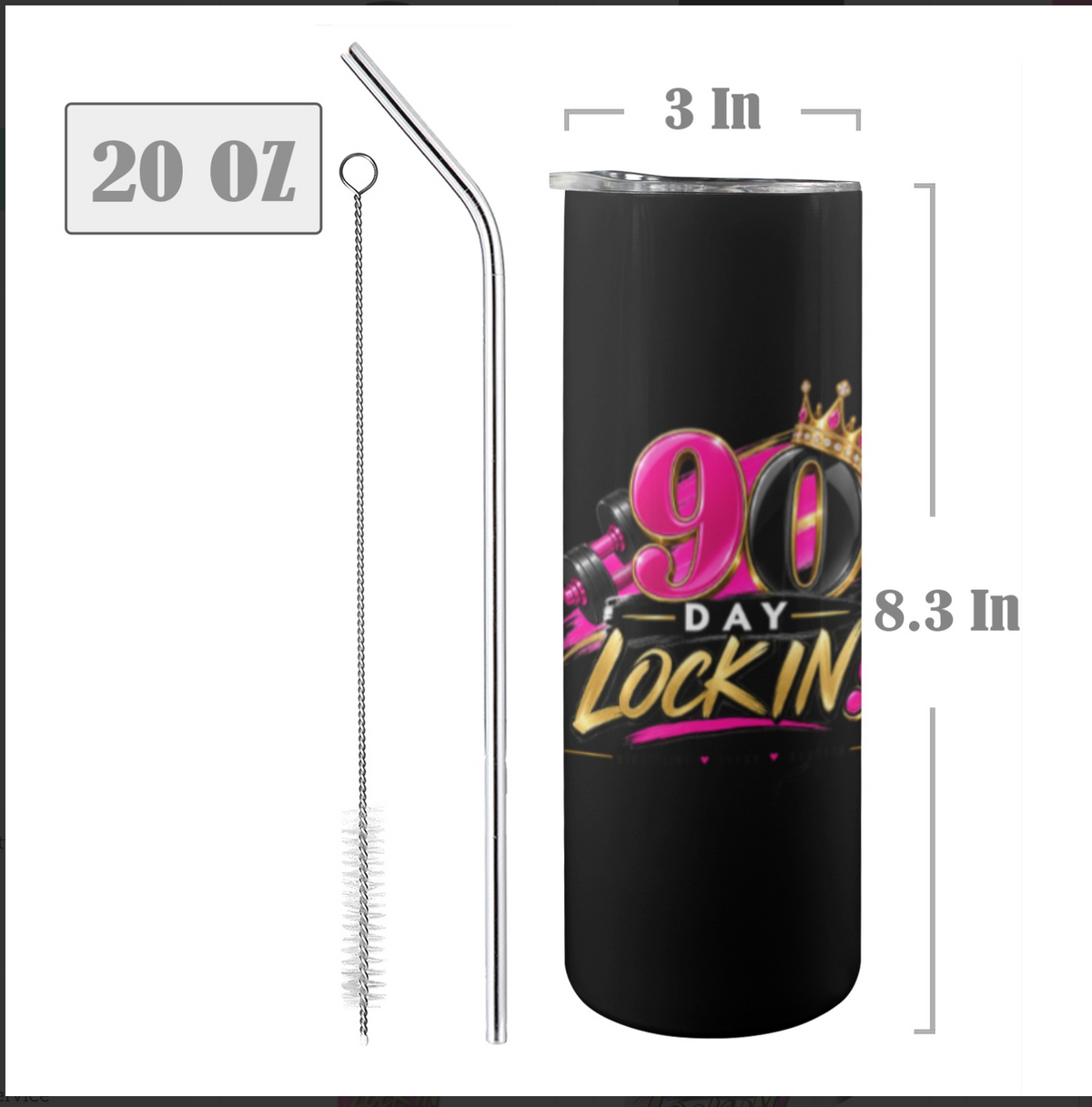 The Daily Discipline Tumbler Black