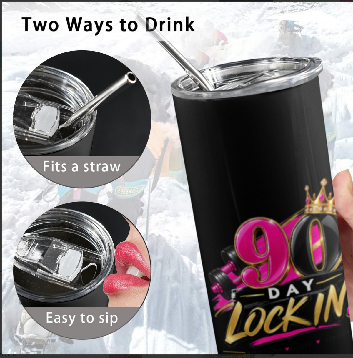 The Daily Discipline Tumbler Black