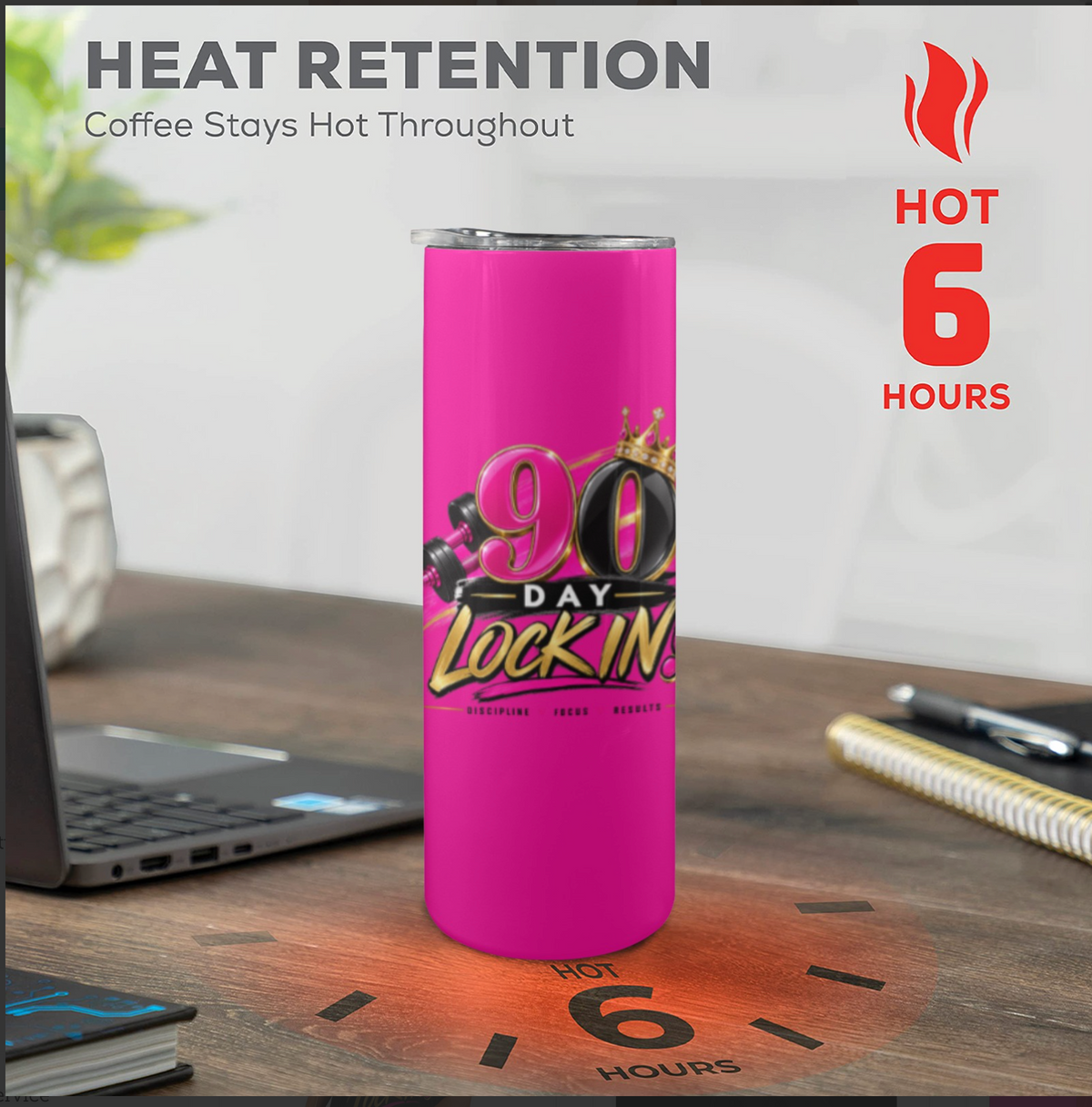 The Daily Discipline Tumbler (Pink)