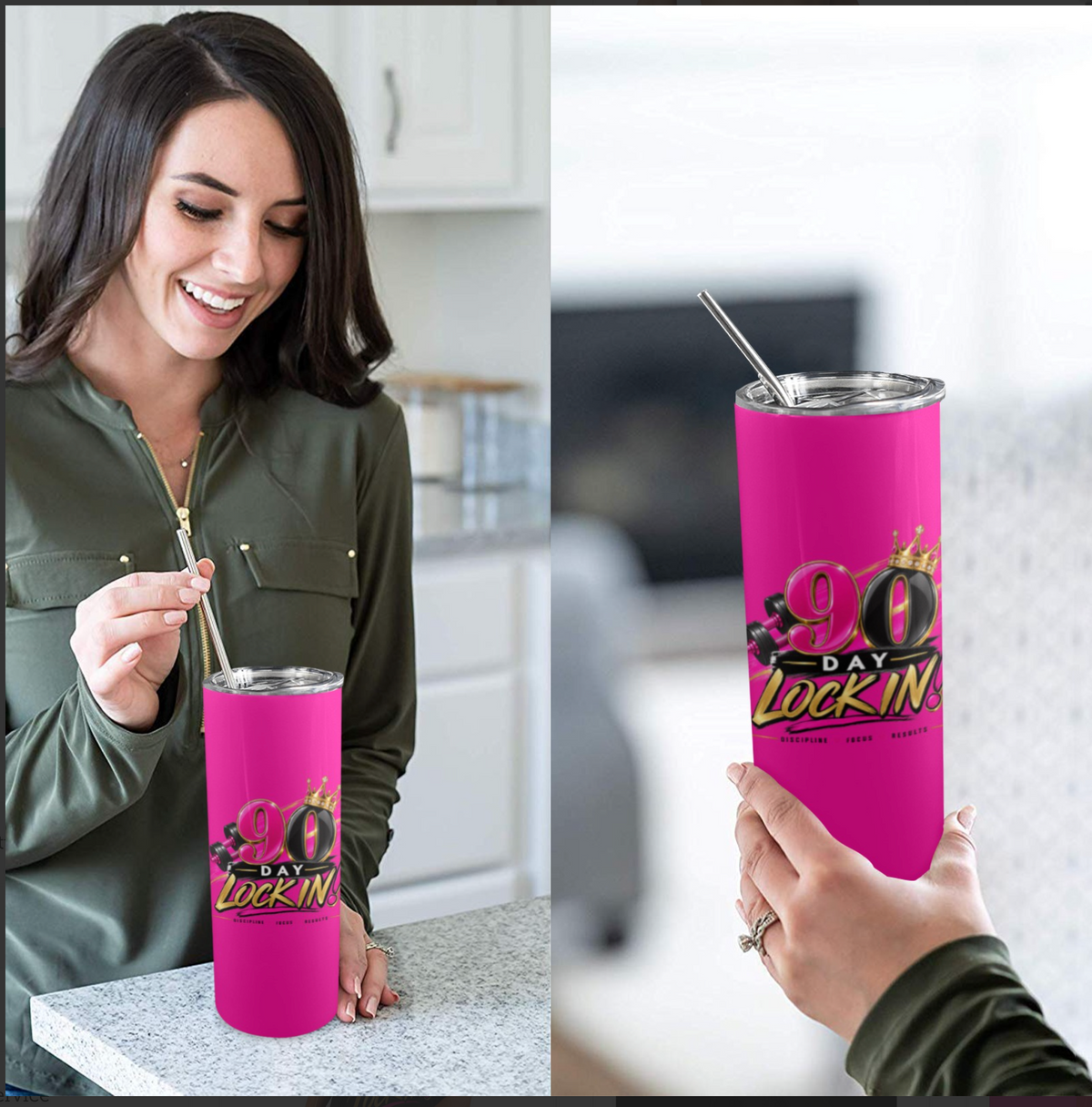 The Daily Discipline Tumbler (Pink)