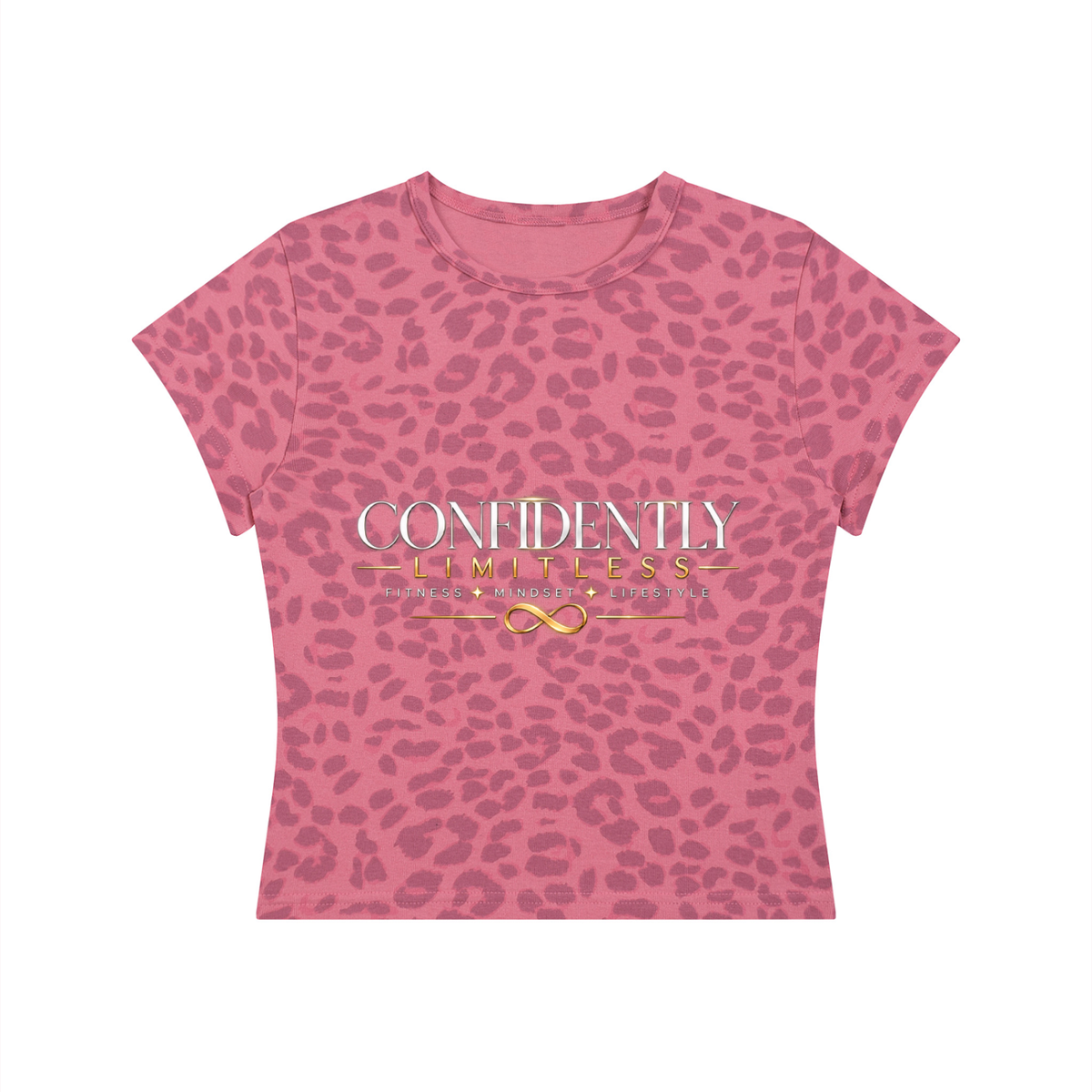 Women’s Leopard Print Crop T-Shirt