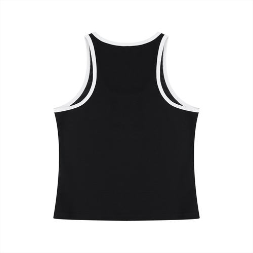 Women's Color Block Cropped Tank Top