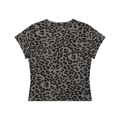 Women’s Leopard Print Crop T-Shirt
