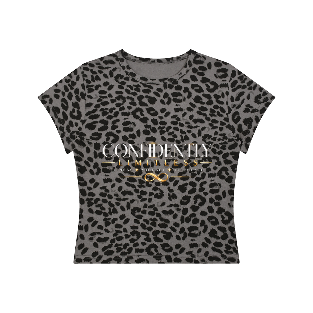 Women’s Leopard Print Crop T-Shirt