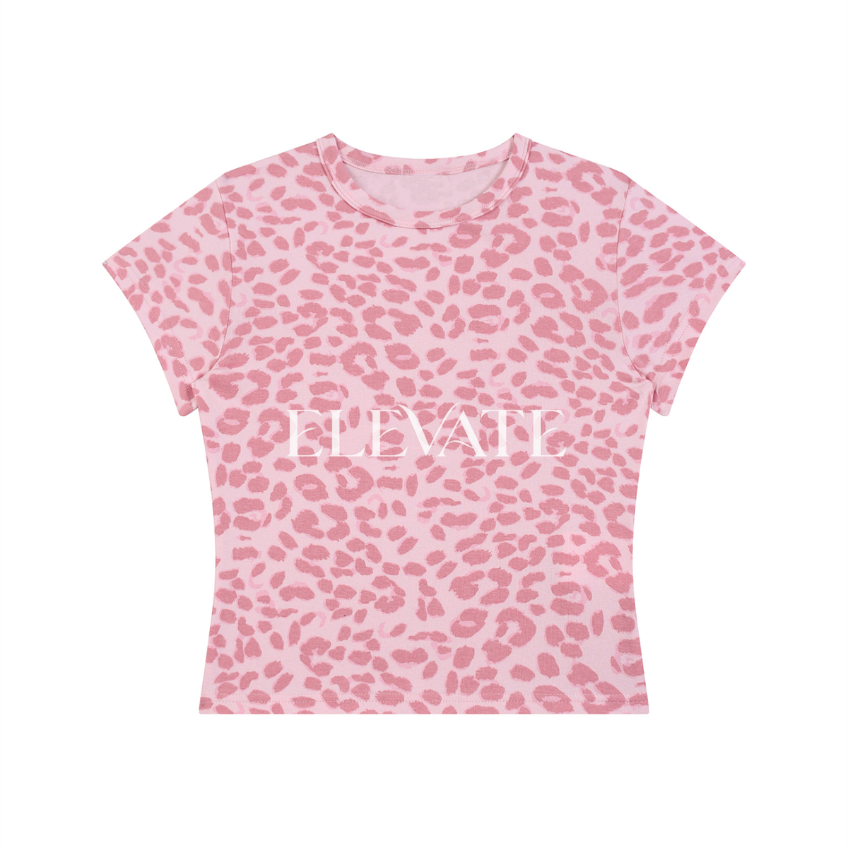 Women’s Leopard Print Crop T-Shirt