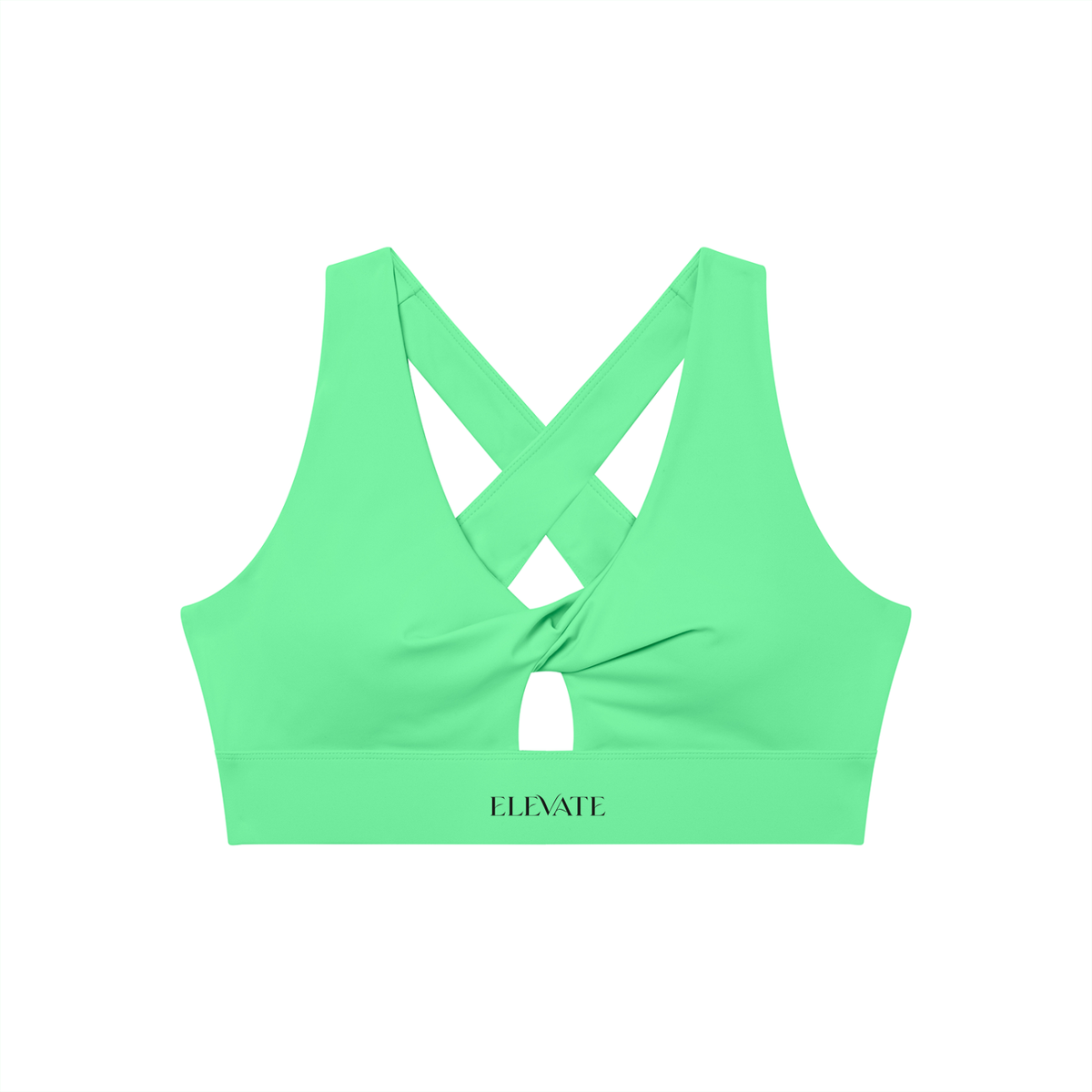 Women's Twist Front V-Neck Sports Bra