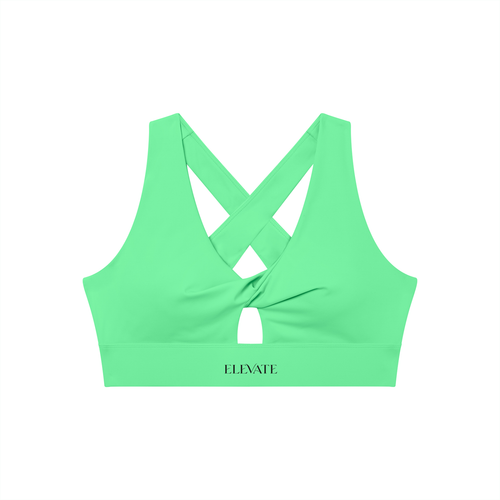 Women's Twist Front V-Neck Sports Bra